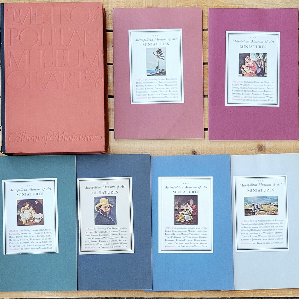 Metropolitan Museum Of Art Vintage 1949 Set Of Six Album Of Miniatures Booklets